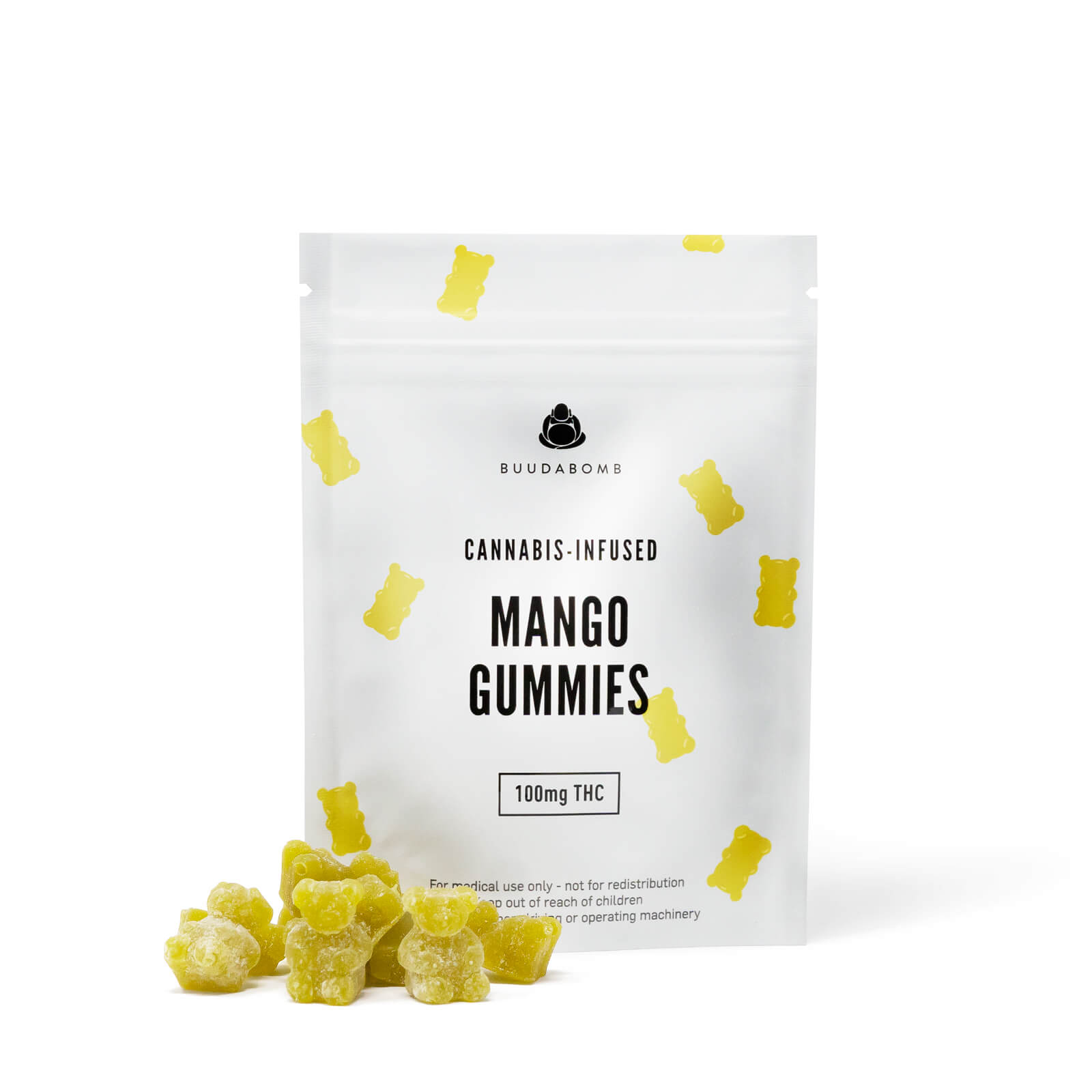 Buudabomb – Mango Gummies 100mg THC | BC Weed Edible Canada Buudabomb – Mango Gummies 100mg THC | BC Weed Edible Canada
