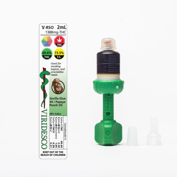Viridesco – THC / RSO – Gorilla Punch – 2ml | BC Weed Edible Canada Viridesco – THC / RSO – Gorilla Punch – 2ml | BC Weed Edible Canada