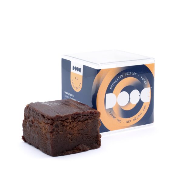 Dose Edibles – Chocolate Fudge – 200mg THC | BC Weed Edible Canada