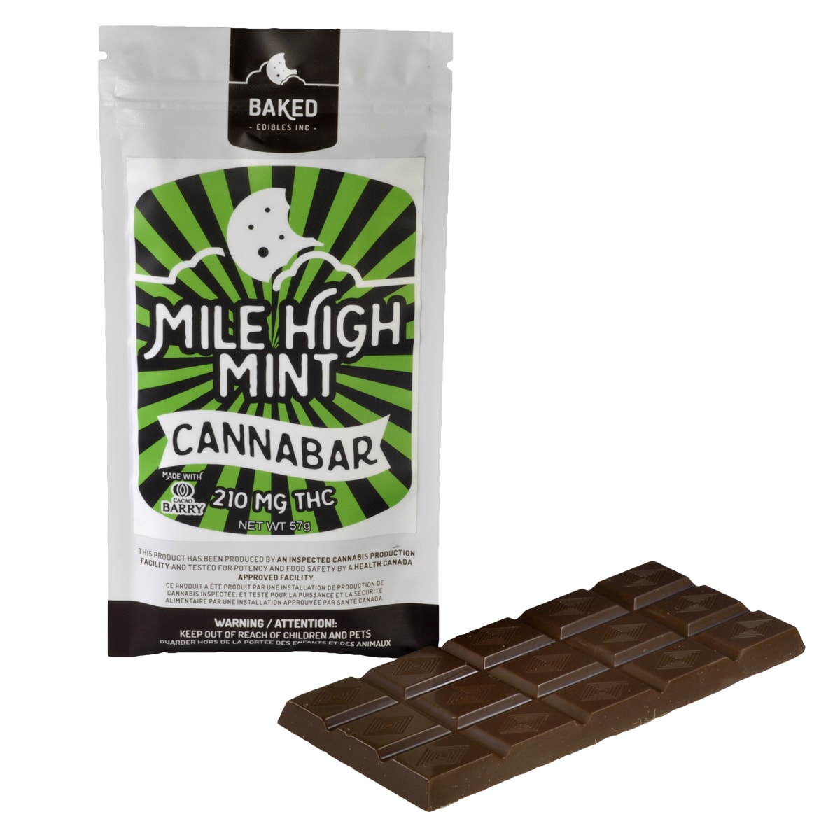 Baked Edibles – Mile High Mint Cannabar 210mg THC | BC Weed Edible Canada Baked Edibles – Mile High Mint Cannabar 210mg THC | BC Weed Edible Canada