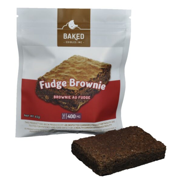 Baked Edibles – Fudge Brownie 400mg THC | BC Weed Edible Canada Baked Edibles – Fudge Brownie 400mg THC | BC Weed Edible Canada