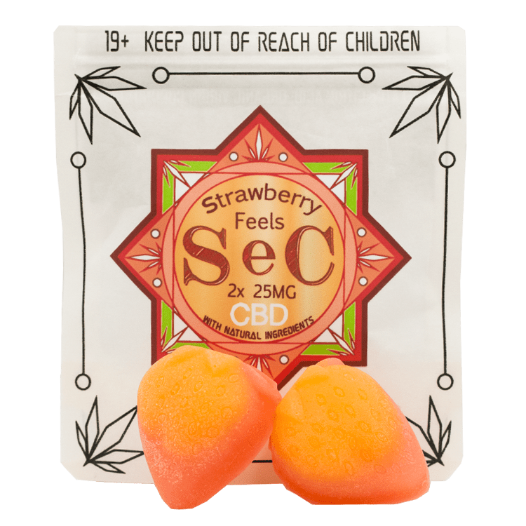 SEC – Strawberry Feels CBD – 50mg | BC Weed Edible Canada SEC – Strawberry Feels CBD – 50mg | BC Weed Edible Canada