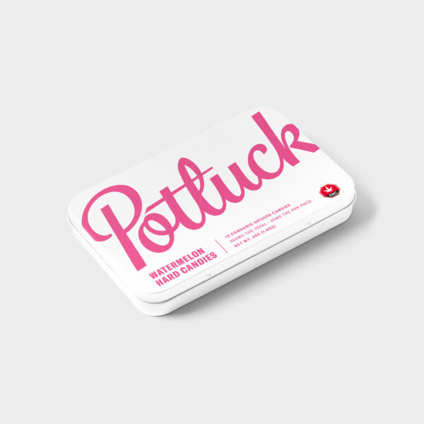 Potluck – Hard Candy – Watermelon – 300mg THC | BC Weed Edible Canada Potluck – Hard Candy – Watermelon – 300mg THC | BC Weed Edible Canada
