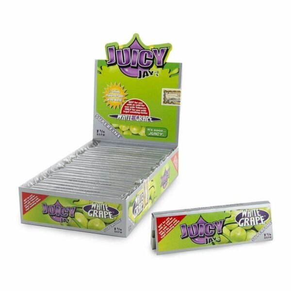 Juicy Jay’s – Hemp Papers (1.25 inch) – White Grape | BC Weed Edible Canada Juicy Jay’s – Hemp Papers (1.25 inch) – White Grape | BC Weed Edible Canada