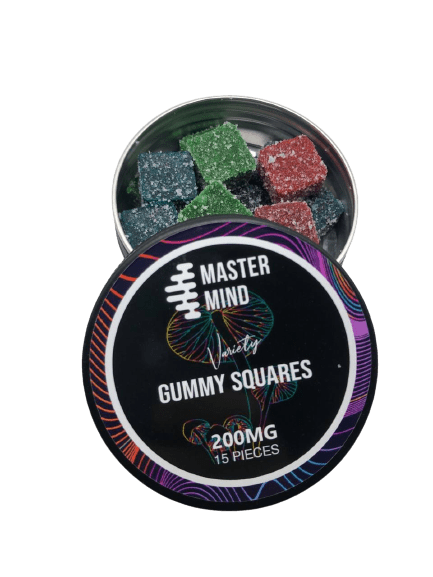 Mastermind – Variety Gummy Squares – 3000 mg | BC Weed Edible Canada Mastermind – Variety Gummy Squares – 3000 mg | BC Weed Edible Canada